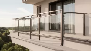 Balustrada balkonowa z montażem