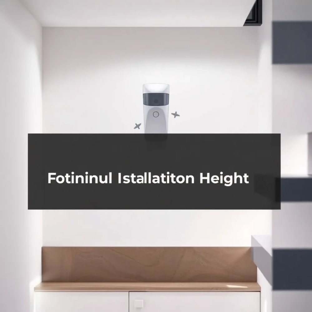 Na jakiej wysokości czujnik ruchu na schodach