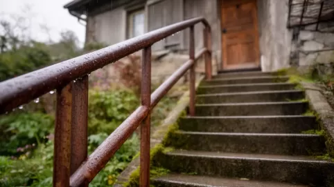 barierka na schody zewnętrzne