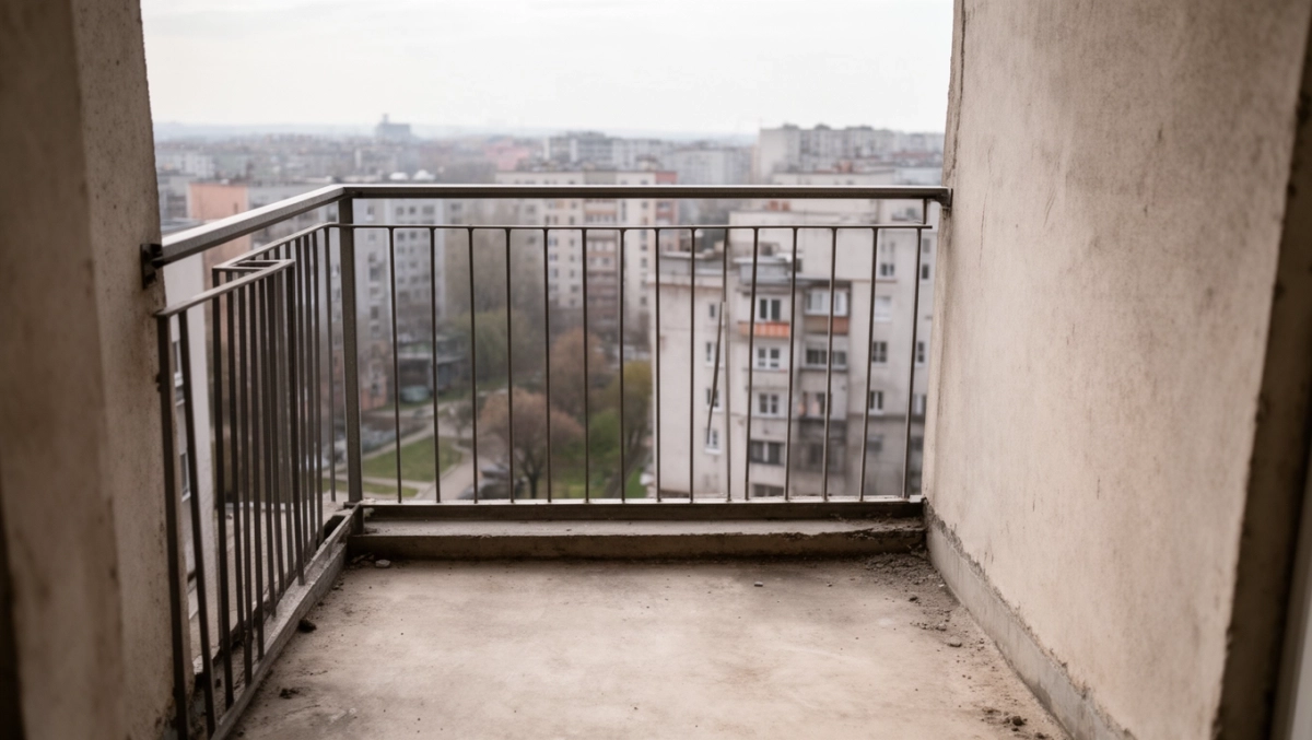 wysokość barierki balkonowej w bloku